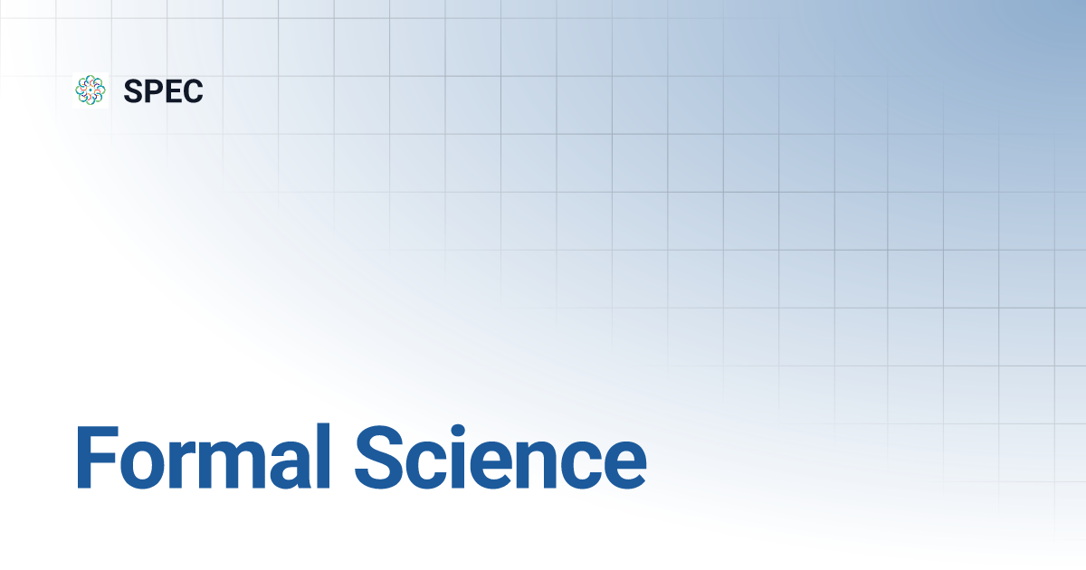 Formal Science | SPEC